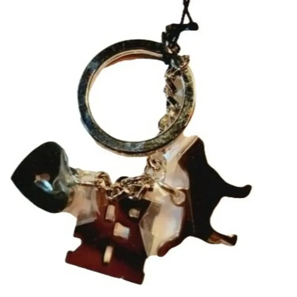 Victoria's Secret Pink Dog Heart Logo Key Chain Rare One Size